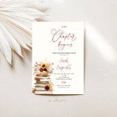 Book Fall Bridal Shower Invitation 招待状