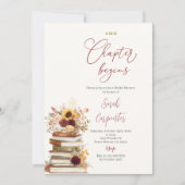 Book Fall Bridal Shower Invitation 招待状 (正面)