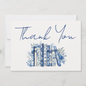 Book Floral Thank You サンキューカード (正面)