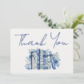 Book Floral Thank You サンキューカード (スタンド正面)