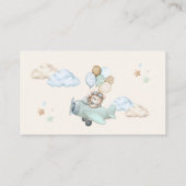 Book For Baby Card Bearly Wait Airplane Boy  エンクロージャーカード (裏面)