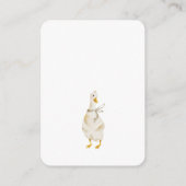 Book for Baby Goose Nest Baby Shower エンクロージャーカード (裏面)