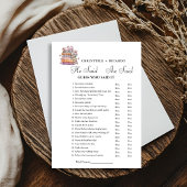 Book   He said she said Bridal shower game card 案内状