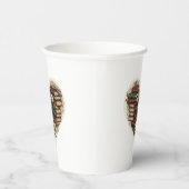 Book Heart Paper Cups | Vintage Aesthetic 紙コップ (右)