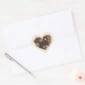 Book Heart Sticker | Aesthetic Vintage Bibliophile ハートシール (封筒)