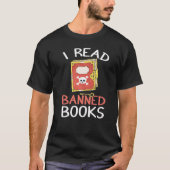 Book   I Read Banned Books Tシャツ (正面)