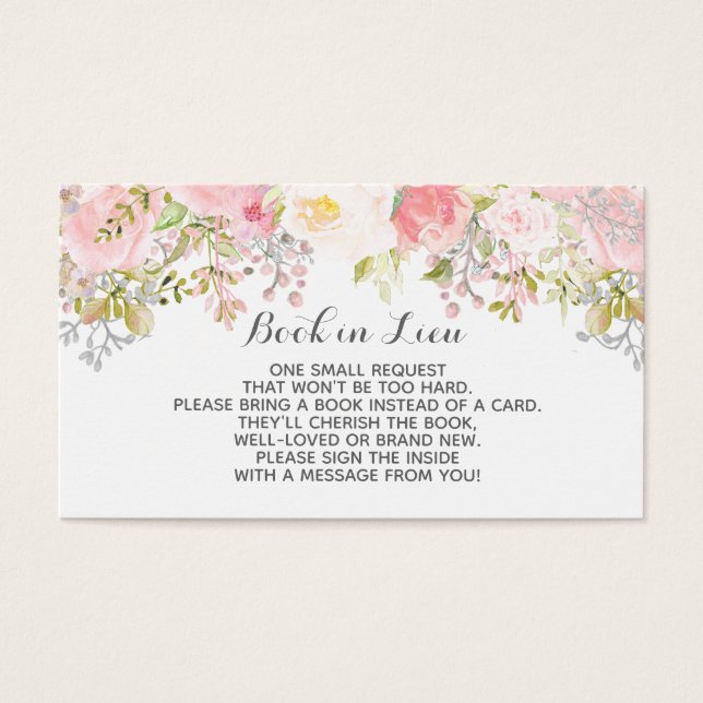 Book In Layter Cards水彩花 (正面)