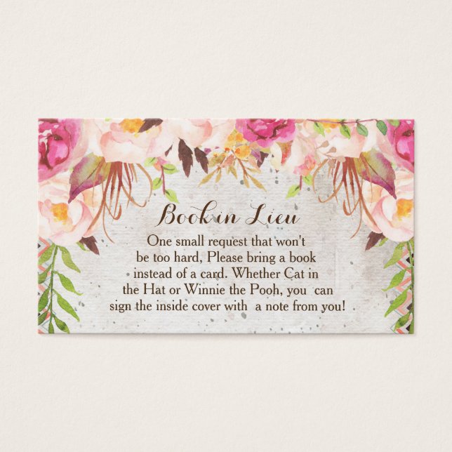 Book In Layter Cards水彩花 (正面)