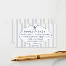 Book Insert Coffee Brewing Brunch Blue Baby Shower エンクロージャーカード