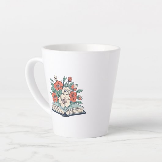 Book Latte Mug カフェラテマグ (左アングル)