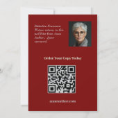 Book Launch Annement Mailing Displayフラットカード (裏面)