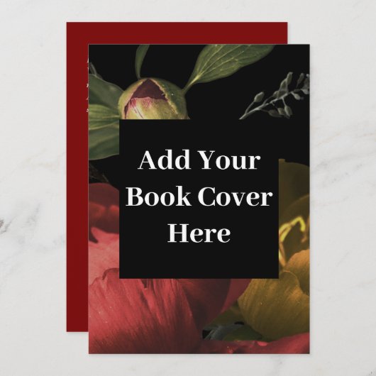 Book Launch Annement Mailing Displayフラットカード (正面/裏面)