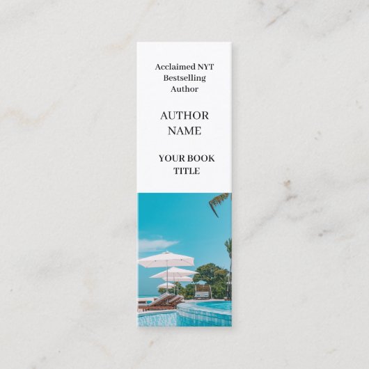 Book Launch | Author Mini Promotional Design スキニー名刺 (正面)