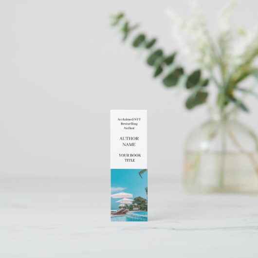 Book Launch | Author Mini Promotional Design スキニー名刺 (スタンド正面)