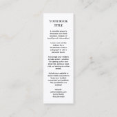 Book Launch | Author Mini Promotional Design スキニー名刺 (裏面)