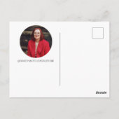 Book Launch Author Promo Photo QR Code ポストカード (裏面)