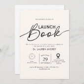 Book Launch Invitation 招待状 (正面/裏面)