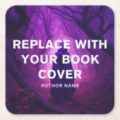 Book Launch l Writer Book Signingマーケティング スクエアペーパーコースター (正面)