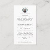 Book Launch Release Book Cover Promotional Author 名刺 (裏面)