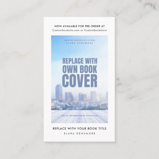 Book Launch Release Book Cover Promotional Author 名刺 (正面)