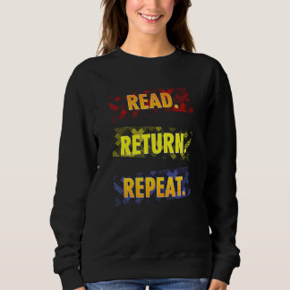Book  Librarian Read Return Repeat Reading スウェットシャツ