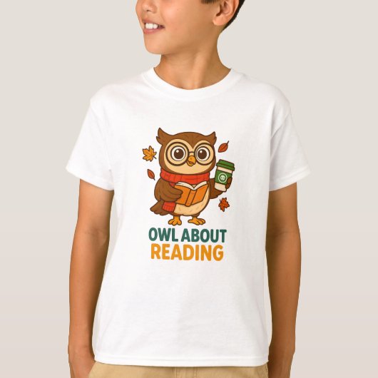 Book Lover おもしろい Pun Tee Owlのシャツ読について Tシャツ (正面)