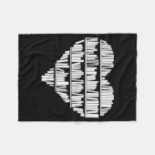 Book Lover フリースブランケット (正面(横))