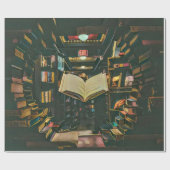 Book lover artwork ラッピングペーパー (フラット)