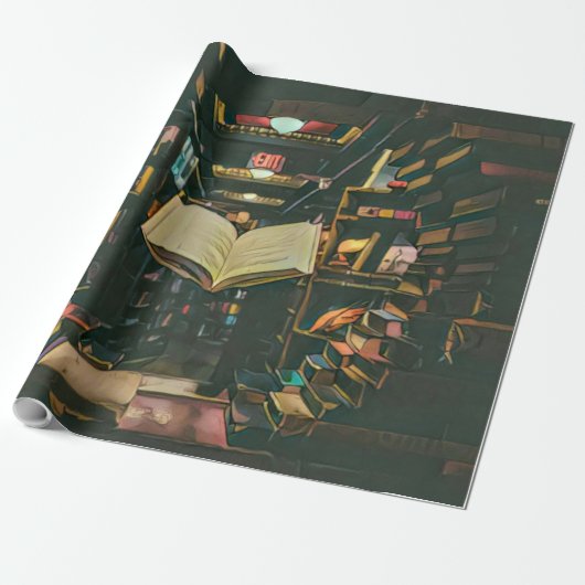 Book lover artwork ラッピングペーパー (アンロールド)