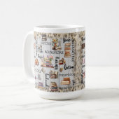 Book Lover Bibliophile Readers Mug Gift コーヒーマグカップ (正面左)