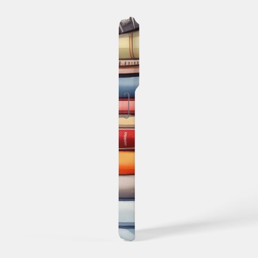 Book Lover Bookstack Personalized iPhoneケース (右側面)