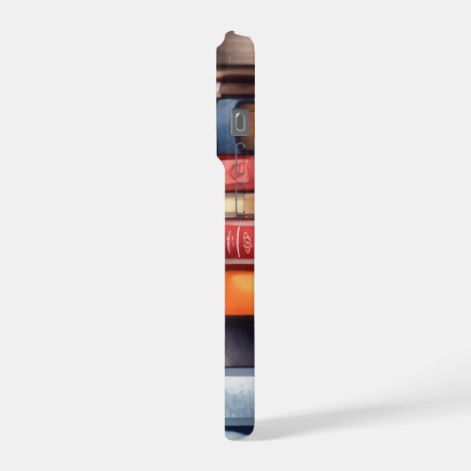 Book Lover Bookstack Personalized iPhoneケース (左側面)