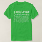 Book Lover Definition avid Reader or Bookworm  Tシャツ (デザイン正面)