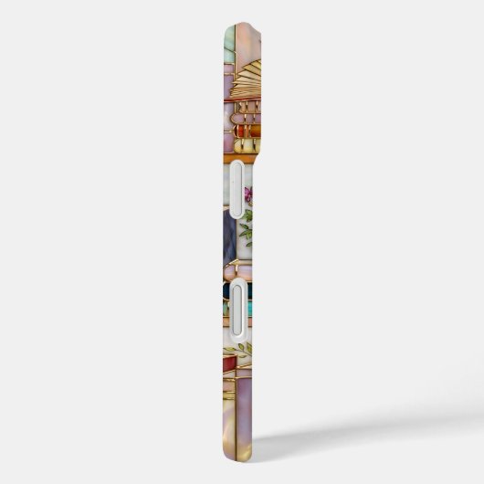 Book Lover Floral Bookshelf iPhone Case Case-Mate iPhoneケース (裏面 / 右)