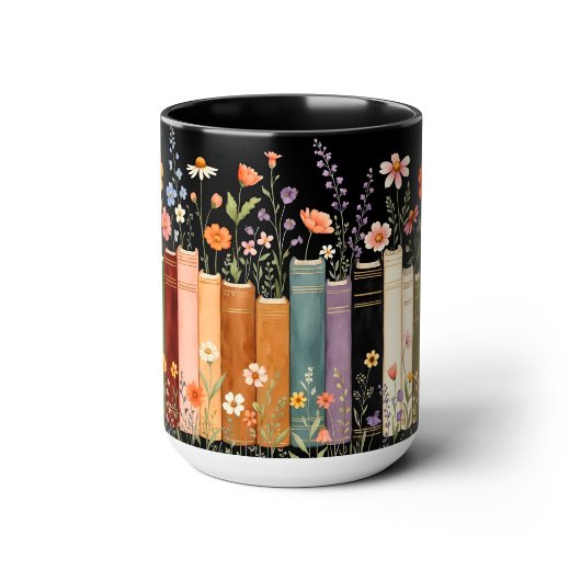 Book Lover Floral Mug モーフィングマグカップ