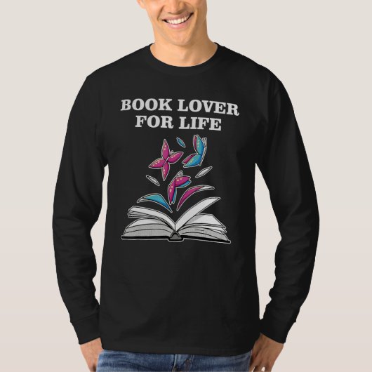 Book Lover for Life_2 Tシャツ (正面)