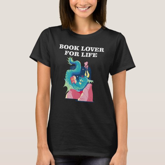 Book Lover for Life_4 Tシャツ (正面)