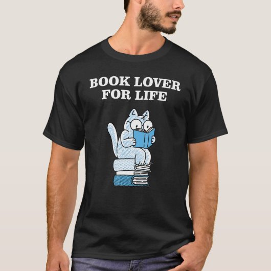 Book Lover for Life_9 Tシャツ (正面)