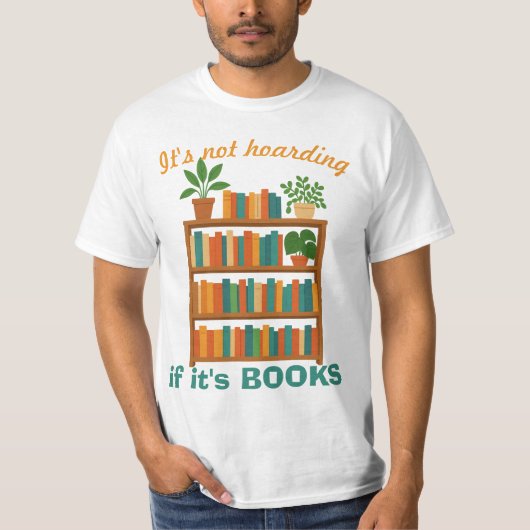 Book-Lover Humorous T-shirt Tシャツ (正面)