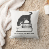 Book Lover Inspirational Quote Tee クッション (ブランケット)