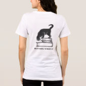 Book Lover Inspirational Quote Tee トライブレンドＴシャツ (裏面)
