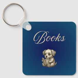 Book Lover Keychain Books the only therapy I need キーホルダー