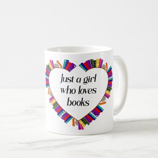 Book Lover Mug コーヒーマグカップ (正面右)