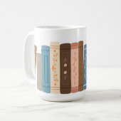 "Book Lover" Mug コーヒーマグカップ (正面左)