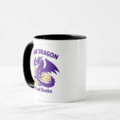 Book Lover Mug | Book Dragon I Hoard Books Coffee  マグカップ (正面左)