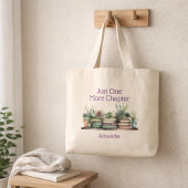 Book Lover One More Chapter Personalized ラージトートバッグ