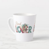Book Lover Pastel Latte Mug カフェラテマグ (左アングル)