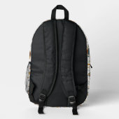 Book Lover Pattern Back To School Backpack プリントバックパック (裏面)