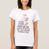 Book Lover Reading Goose Tシャツ (正面)