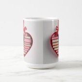 Book Lover Red Heart Shaped Gift Box Classic Mug コーヒーマグカップ (中央)